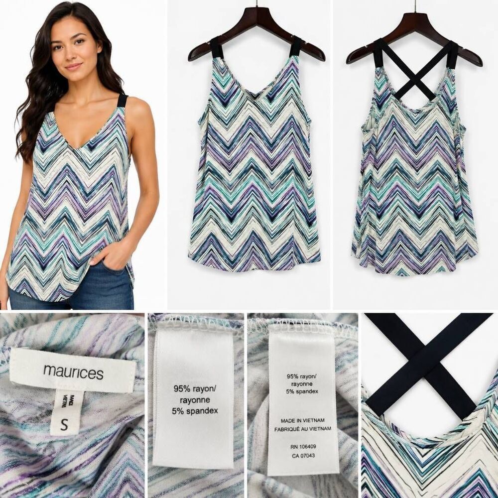 Maurices Size Small Navy Blue Tank Top
